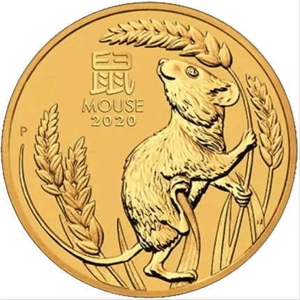 Perth Mint 2020 Lunar Mouse 1/20 oz Gold Coin