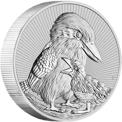 Perth Mint Mother & Baby Kookaburra 2 oz Silver Coin
